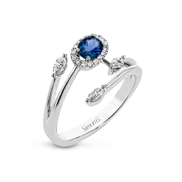 18k White Gold Gemstone Fashion Ring Diamond Showcase Longview, WA