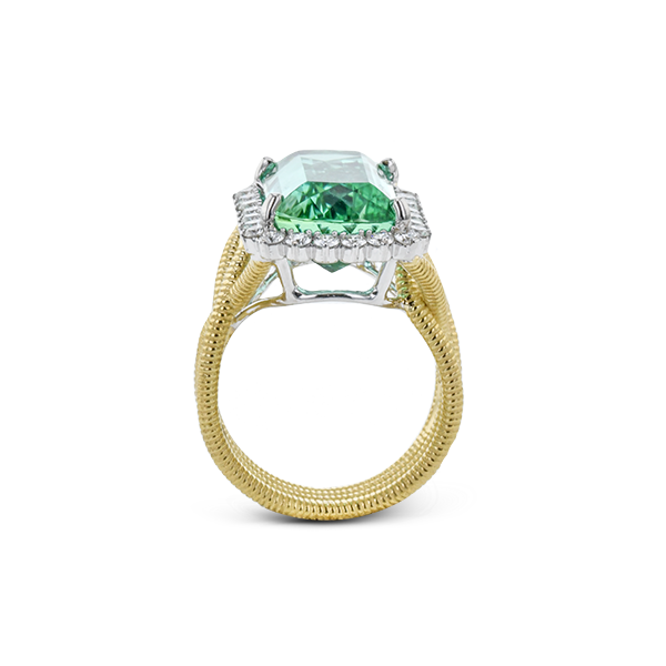 18k Two-tone Gold Gemstone Fashion Ring Image 3 Diamonds Direct St. Petersburg, FL
