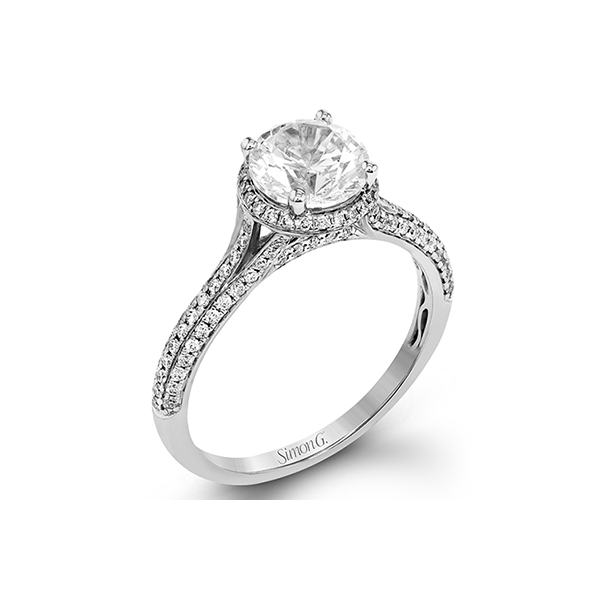 18k White Gold Semi-mount Engagement Ring Diamond Showcase Longview, WA