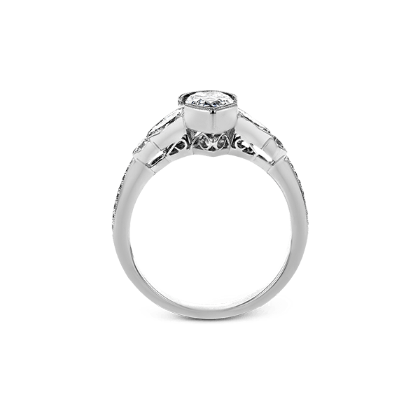 18k White Gold Semi-mount Engagement Ring Image 3 Diamond Showcase Longview, WA