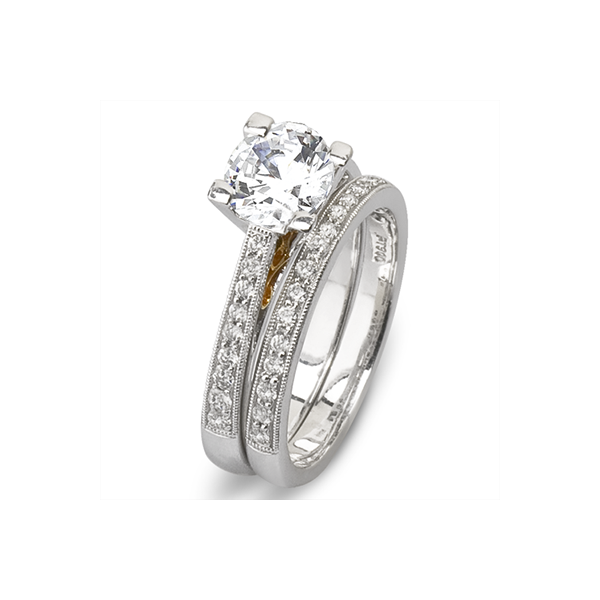 18k White Gold Wedding Set Diamonds Direct St. Petersburg, FL