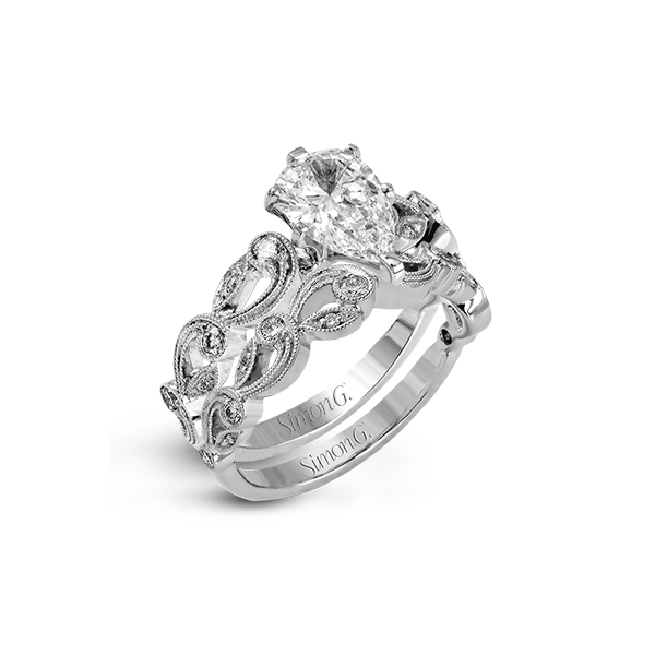 18k White Gold Wedding Set The Diamond Shop, Inc. Lewiston, ID