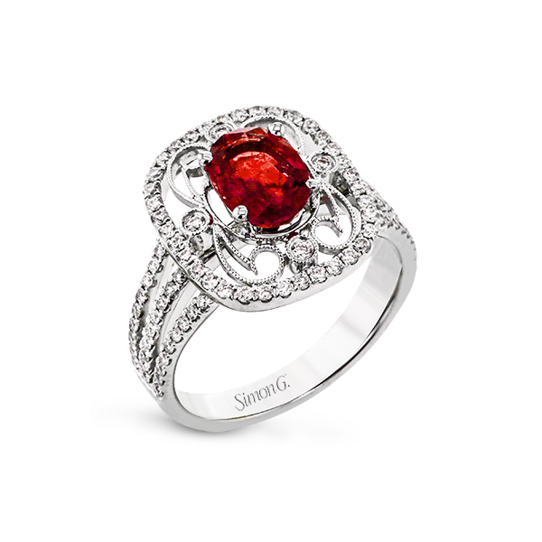 18k White Gold Gemstone Fashion Ring Biondi Diamond Jewelers Aurora, CO
