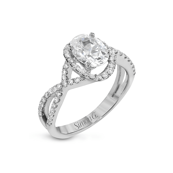 18k White Gold Semi-mount Engagement Ring Almassian Jewelers, LLC Grand Rapids, MI