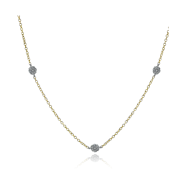 18k Two-tone Gold Diamond Necklace James & Williams Jewelers Berwyn, IL