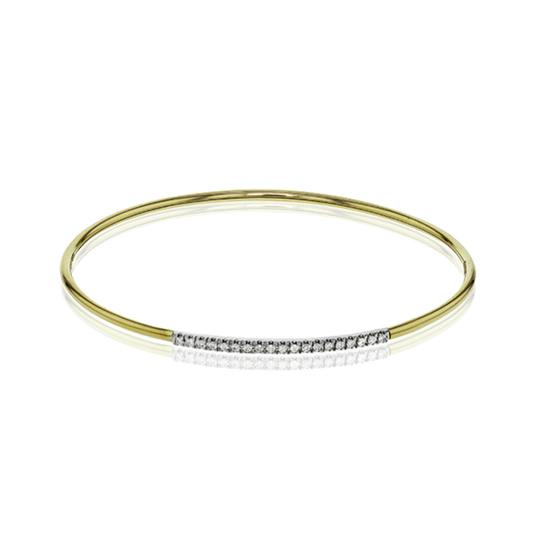 18k Two-tone Gold Bangle Bracelet Newtons Jewelers, Inc. Fort Smith, AR