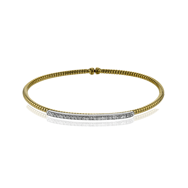 18k Two-tone Gold Bangle Bracelet Biondi Diamond Jewelers Aurora, CO