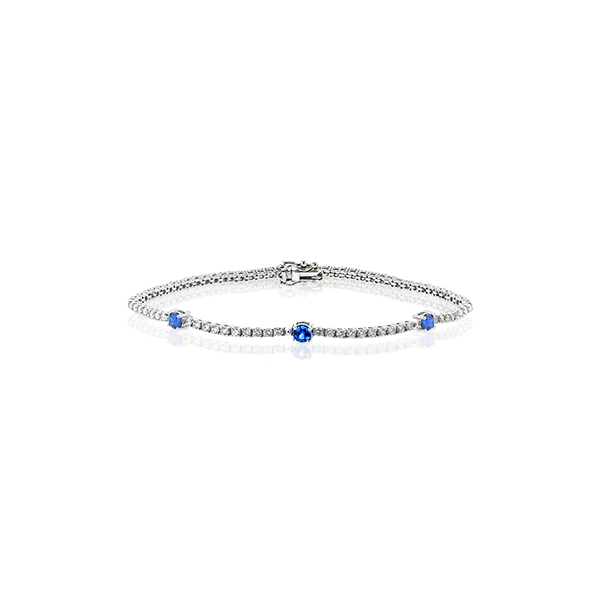 18k White Gold Gemstone Bracelet Almassian Jewelers, LLC Grand Rapids, MI