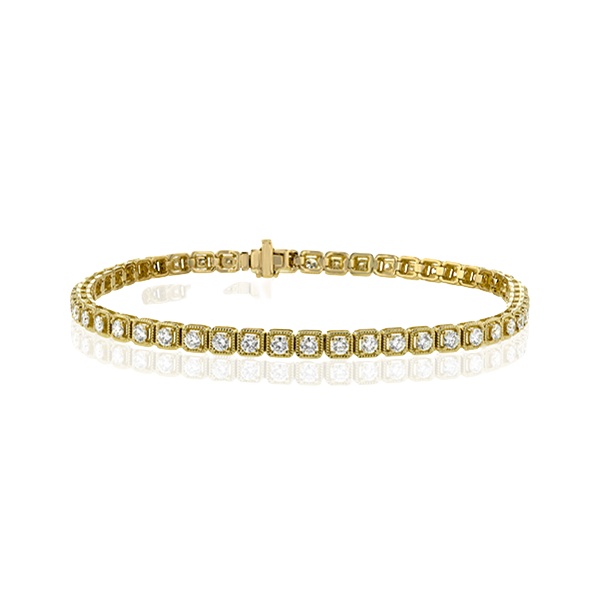 18k Yellow Gold Diamond Bracelet Diamonds Direct St. Petersburg, FL