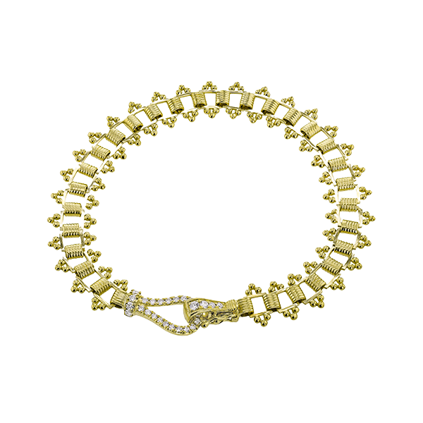 18k Yellow Gold Diamond Bracelet Jim Bartlett Fine Jewelry Longview, TX