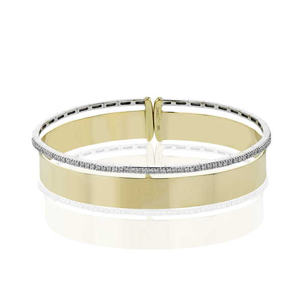 18k Two-tone Gold Bangle Bracelet Newtons Jewelers, Inc. Fort Smith, AR