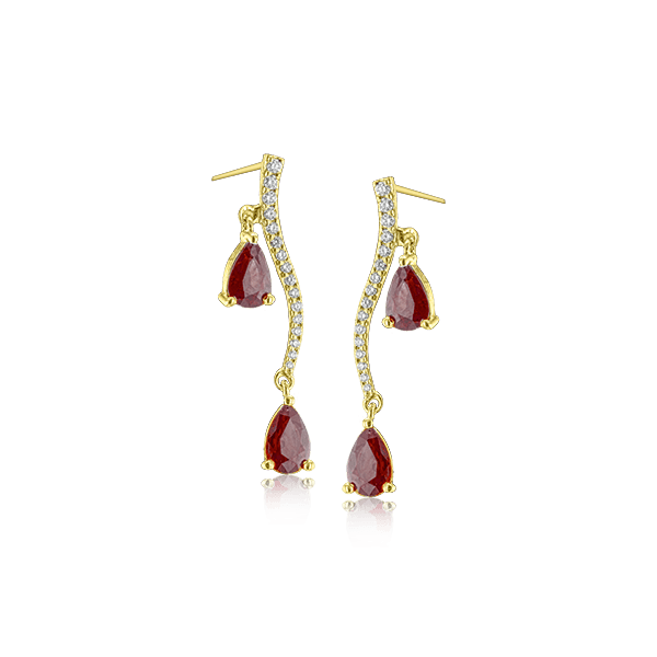 18k Yellow Gold Gemstone Earrings Van Scoy Jewelers Wyomissing, PA