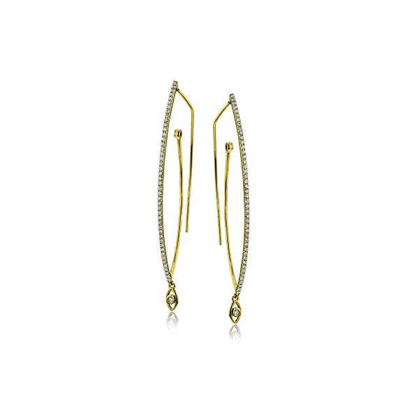 18k Yellow Gold Diamond Earrings Van Scoy Jewelers Wyomissing, PA