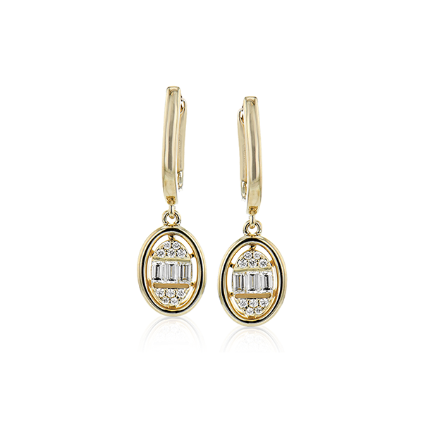18k Yellow Gold Diamond Earrings Van Scoy Jewelers Wyomissing, PA