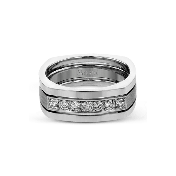 18k White Gold Men's Wedding Band Image 2 Newtons Jewelers, Inc. Fort Smith, AR