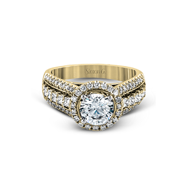 18k Yellow Gold Semi-mount Engagement Ring Image 2 James & Williams Jewelers Berwyn, IL