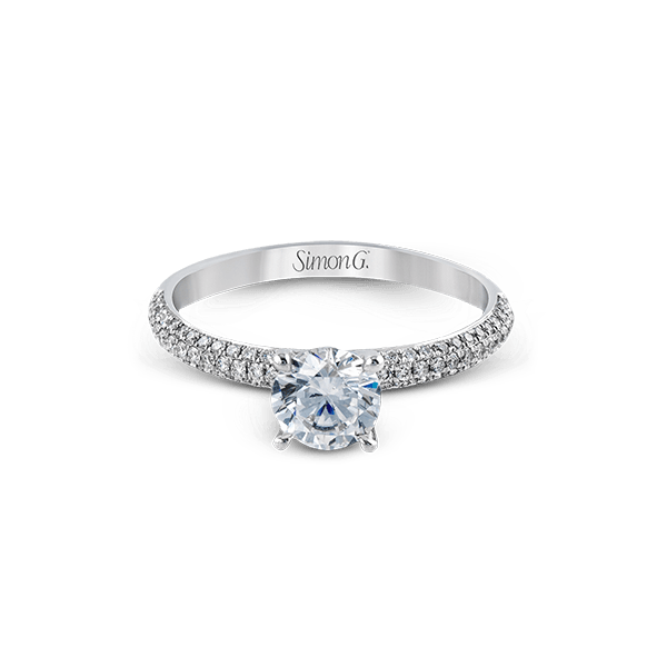 Platinum Semi-mount Engagement Ring Image 2 James & Williams Jewelers Berwyn, IL