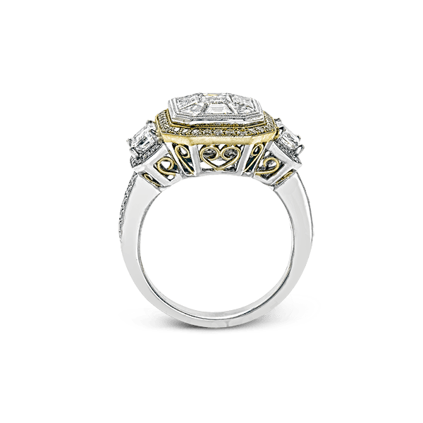 18k Two-tone Gold Engagement Ring Image 3 James & Williams Jewelers Berwyn, IL
