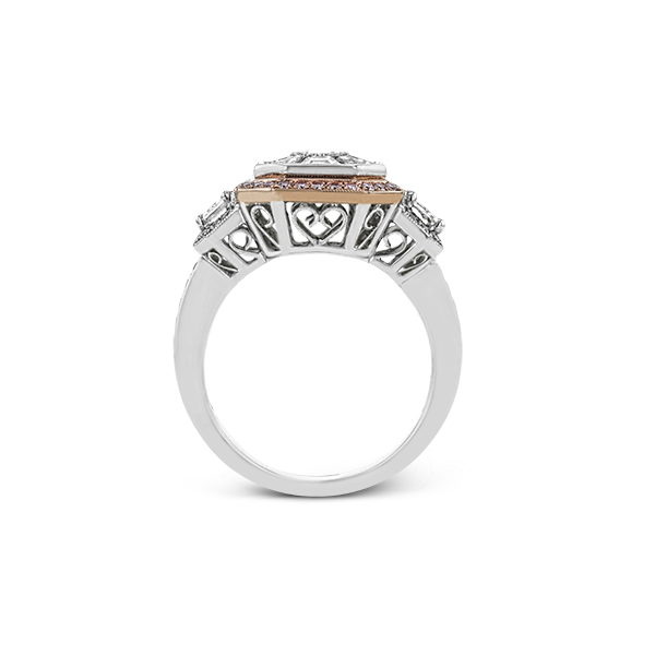 18k White & Rose Gold Engagement Ring Image 3 Sergio's Fine Jewelry Ellicott City, MD