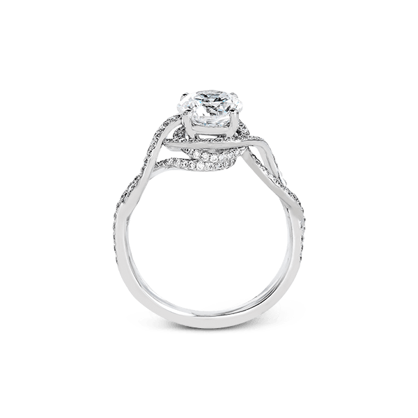Platinum Semi-mount Engagement Ring Image 3 D. Geller & Son Jewelers Atlanta, GA