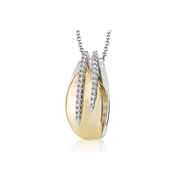 18k Two-tone Gold Diamond Pendant Sergio's Fine Jewelry Ellicott City, MD