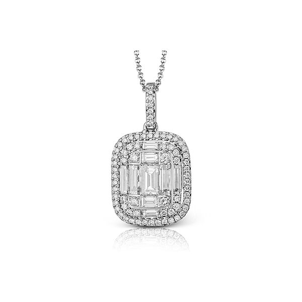 18k White Gold Diamond Pendant Diamonds Direct St. Petersburg, FL