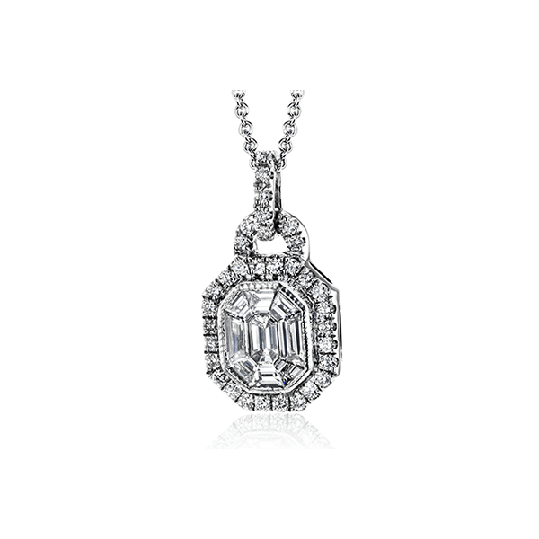 18k White Gold Diamond Pendant Bell Jewelers Murfreesboro, TN