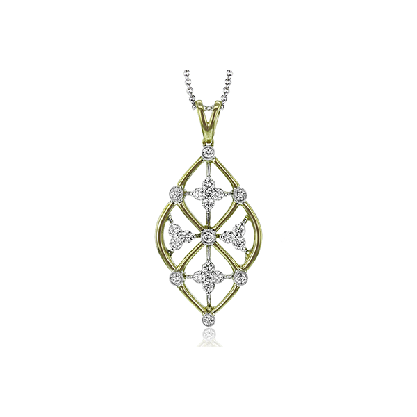 18k Two-tone Gold Diamond Pendant D. Geller & Son Jewelers Atlanta, GA