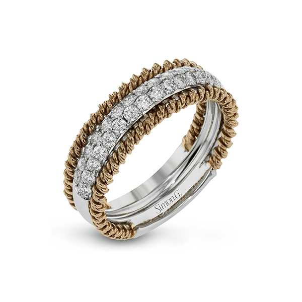 18k White & Rose Gold Diamond Fashion Ring Dondero's Jewelry Vineland, NJ