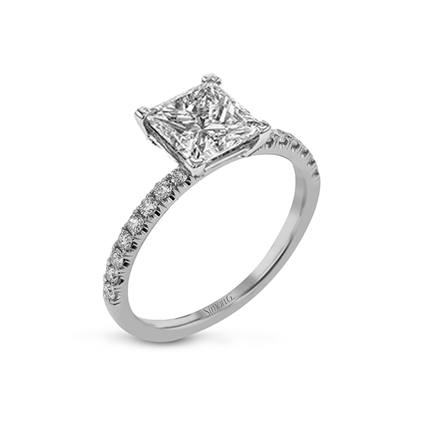 Platinum Semi-mount Engagement Ring Saxons Fine Jewelers Bend, OR