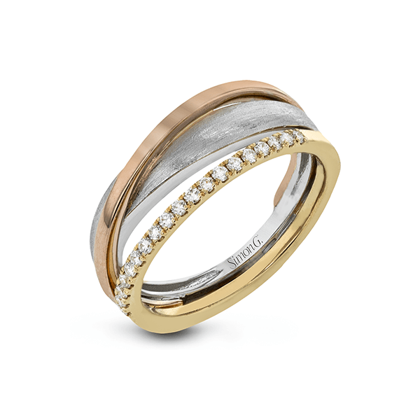 18k Tri-color Gold Diamond Fashion Ring James & Williams Jewelers Berwyn, IL