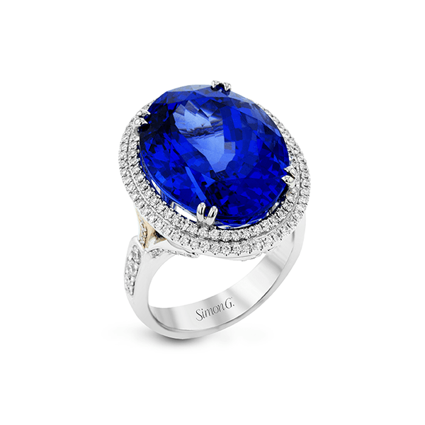 18k White & Rose Gold Gemstone Fashion Ring Bell Jewelers Murfreesboro, TN