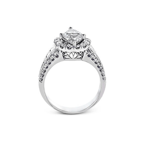 18k White Gold Semi-mount Engagement Ring Image 3 Newtons Jewelers, Inc. Fort Smith, AR