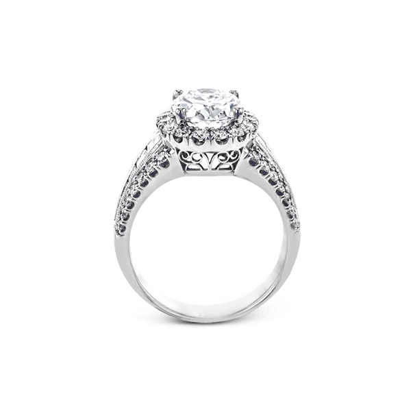 18k White Gold Semi-mount Engagement Ring Image 3 Van Scoy Jewelers Wyomissing, PA