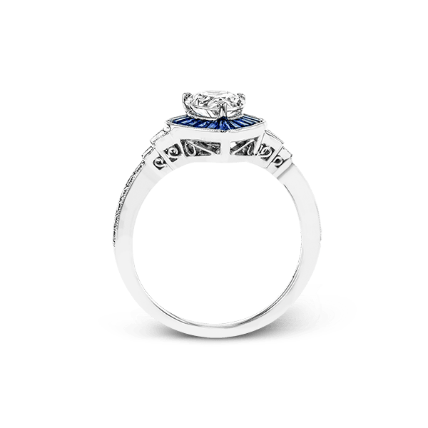 Platinum Semi-mount Engagement Ring Image 3 Sergio's Fine Jewelry Ellicott City, MD