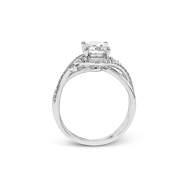 18k White Gold Semi-mount Engagement Ring Image 3 Bell Jewelers Murfreesboro, TN