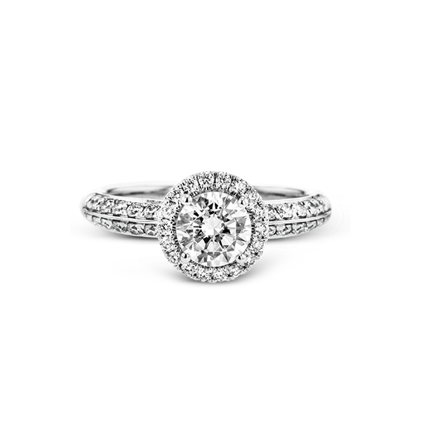 Platinum Semi-mount Engagement Ring Image 2 Newtons Jewelers, Inc. Fort Smith, AR