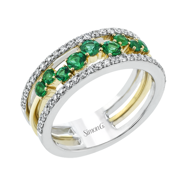 18k Two-tone Gold Gemstone Fashion Ring Dondero's Jewelry Vineland, NJ
