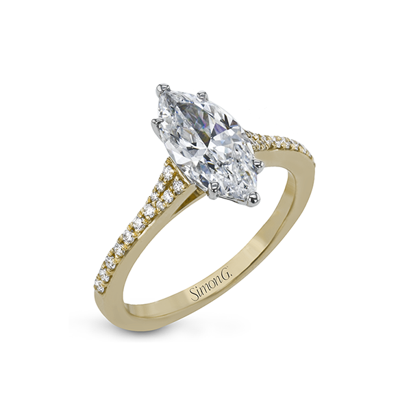 18k Yellow Gold Semi-mount Engagement Ring Almassian Jewelers, LLC Grand Rapids, MI