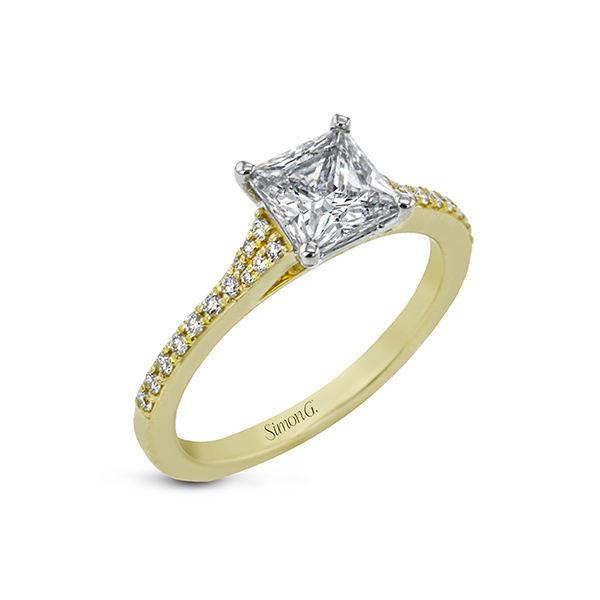 18k Yellow Gold Semi-mount Engagement Ring Sergio's Fine Jewelry Ellicott City, MD