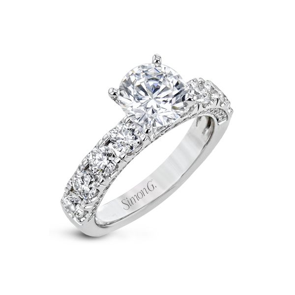 Platinum Semi-mount Engagement Ring Dondero's Jewelry Vineland, NJ