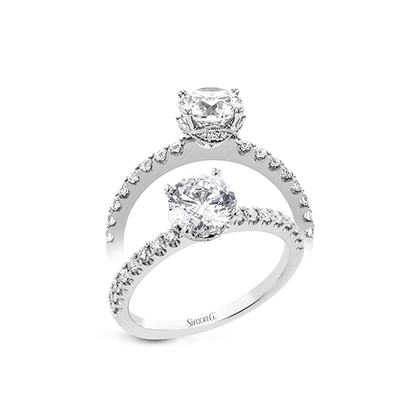 18k White Gold Semi-mount Engagement Ring Sergio's Fine Jewelry Ellicott City, MD