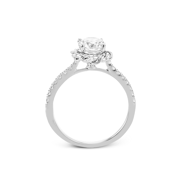 Platinum Semi-mount Engagement Ring Image 3 Sergio's Fine Jewelry Ellicott City, MD