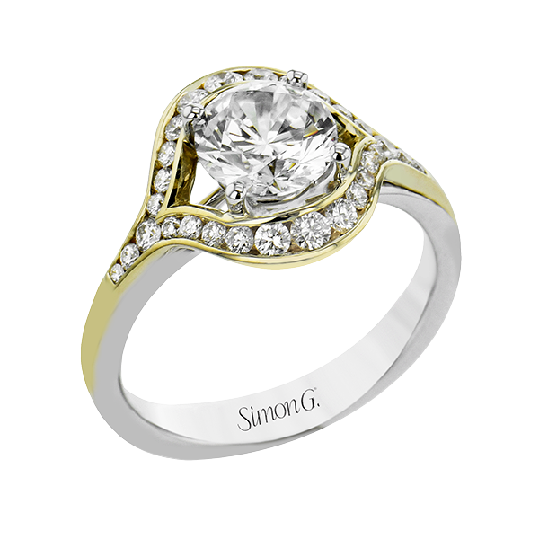 18k Two-tone Gold Engagement Ring Van Scoy Jewelers Wyomissing, PA