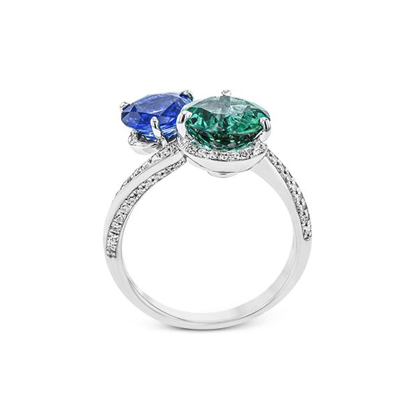 18k White Gold Gemstone Fashion Ring Image 3 Dondero's Jewelry Vineland, NJ