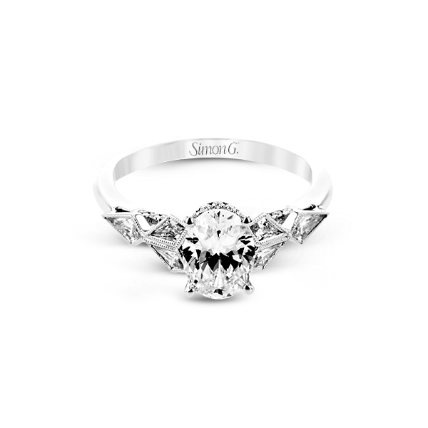 18k White Gold Engagement Ring Image 3 Diamonds Direct St. Petersburg, FL