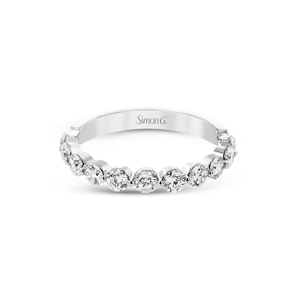 18k White Gold Diamond Wedding Band Image 3 Newtons Jewelers, Inc. Fort Smith, AR