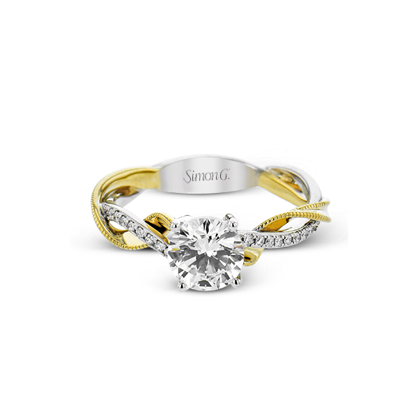 18k Two-tone Gold Engagement Ring Dondero's Jewelry Vineland, NJ
