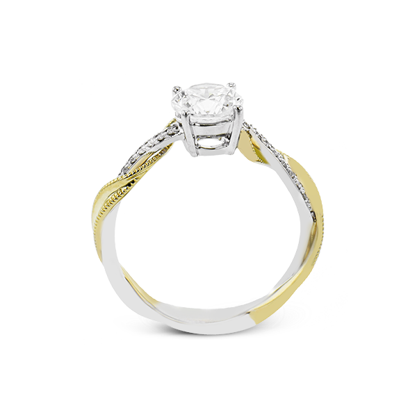 18k Two-tone Gold Engagement Ring Image 2 Jim Bartlett Fine Jewelry Longview, TX