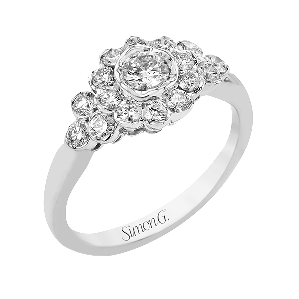 18k White Gold Engagement Ring Diamonds Direct St. Petersburg, FL